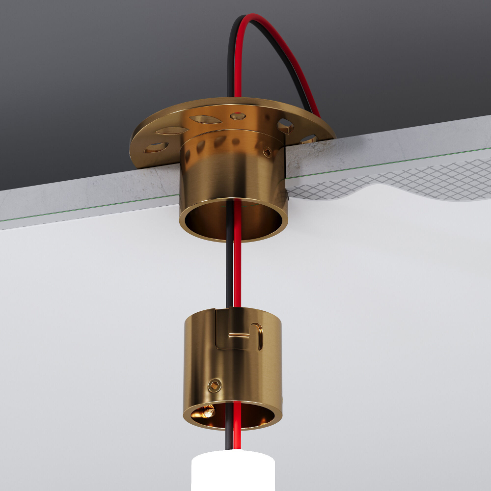 Встраиваемое крепление для круглого гибкого неона Elektrostandard Full light FL 2860 латунь