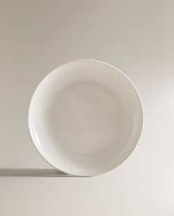 Zara Home тарелка пирожковая из каменной керамики, цвет белый, 15.2 см
