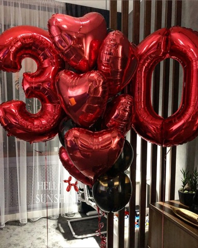 Набор шаров влюбленные №42