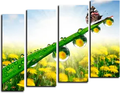 Модульная картина "Утренняя роса"