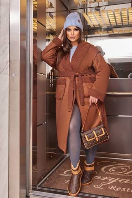 Дубленка двусторонняя УК-5862 Фабрика Моды Фото 1