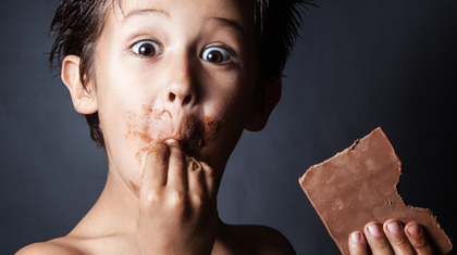 Шоколад и дети.