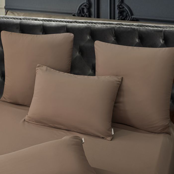 Комплект постельного белья Однотонный Сатин «Теплый закат»