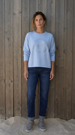 Джемпер LeoUgo голубой