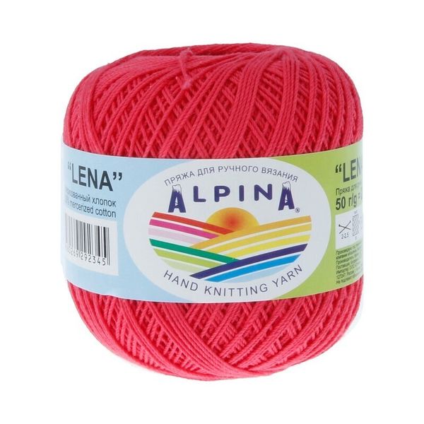 Пряжа Alpina Lena / уп.10 мот. по 50г, 280м, 53 св.красный