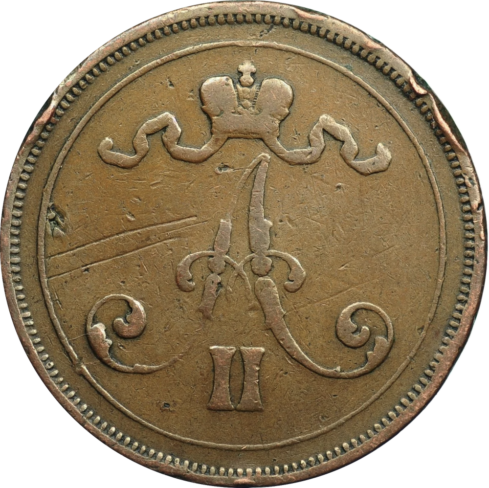 10 пенни 1875 г