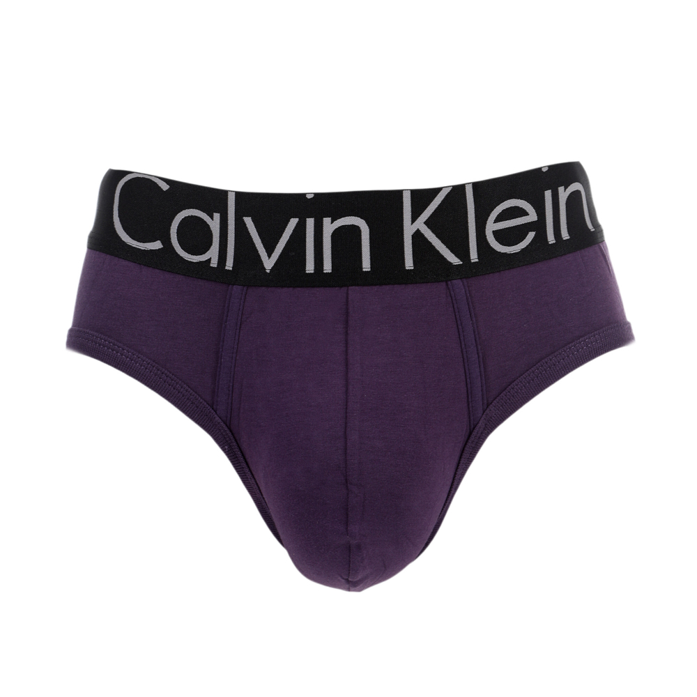 Мужские трусы брифы фиолетовые набор 4 в1 Calvin Klein CK52456