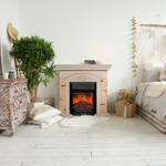 Каминокомплект Real Flame Neapolis WT с очагом Majestic Lux Black (без пульта)