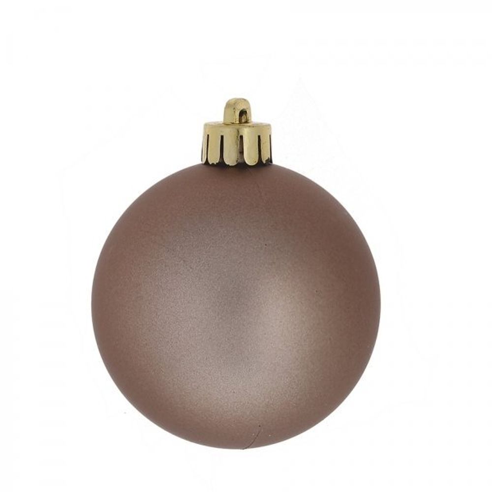 GAEM Набор из 40шт, Украшение новогоднее Шар "Молочный шоколад", D3/4/5/6 см, L14 W14 H26 см