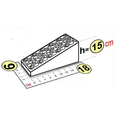 Элемент наклонного подъема 18x9x15 см для GigaBloks 7,5"