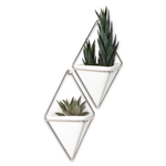 Декор для стен Trigg, малый, белый/никель