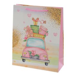 GAEM Пакет подарочный (бумага 210г/м2, блок микс 12шт), L26 W10 H32 см, 4в.