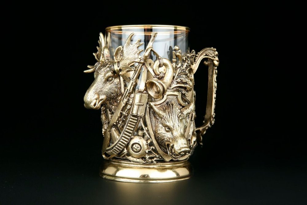 Набор подстаканников "Трофейный" 2шт. в подарочном кейсе