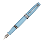 Перьевая ручка Aurora Optima Flex Ight-Blue Resin CT, перо — FF, в подарочной коробке