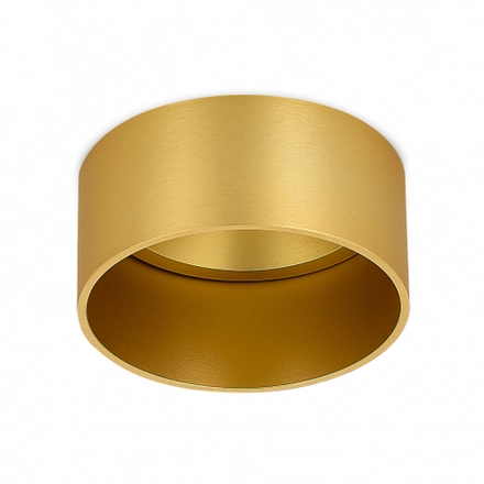Светильник встраиваемый MUNICH под лампу GU10, цвет шлифованная латунь, D88xH92, 3мм, IP20