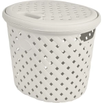 Корзина для белья Plast Team Rattan 14л молочный туман