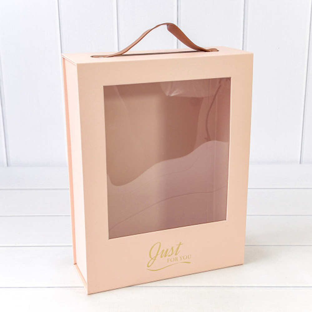 Коробка сборная 25х9.5х33 см на магнитах (Персиковый)