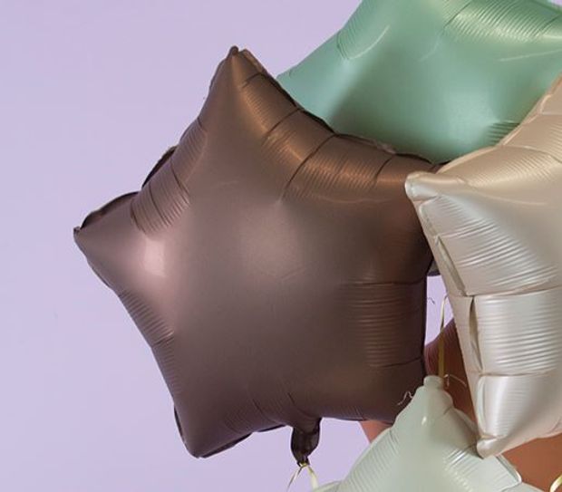 G Шар Звезда 18''/46 см, Сатин Шоколад (БГ-15)