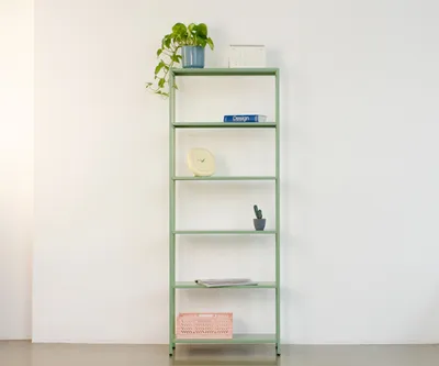 Стеллаж металлический 155х60х25, зеленый