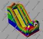 Детский надувной батут-горка "Без радуги никуда" 14*5*9 м