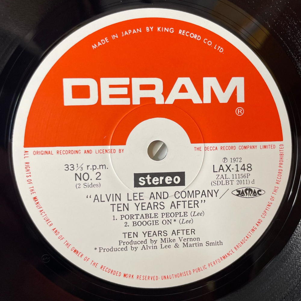 Винтажная виниловая пластинка LP Ten Years After Alvin Lee and Company (Japan 1979) (No Obi)