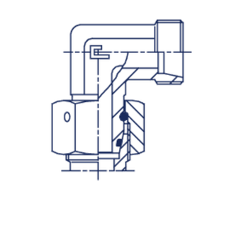 Соединение PN90 DL08 14х1.5 DS08 16x1.5