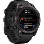 Умные часы Garmin Fenix 7 Pro 47 мм с сапфировым стеклом и солнечной батареей титан DLC Carbon Grey с черным ремешком