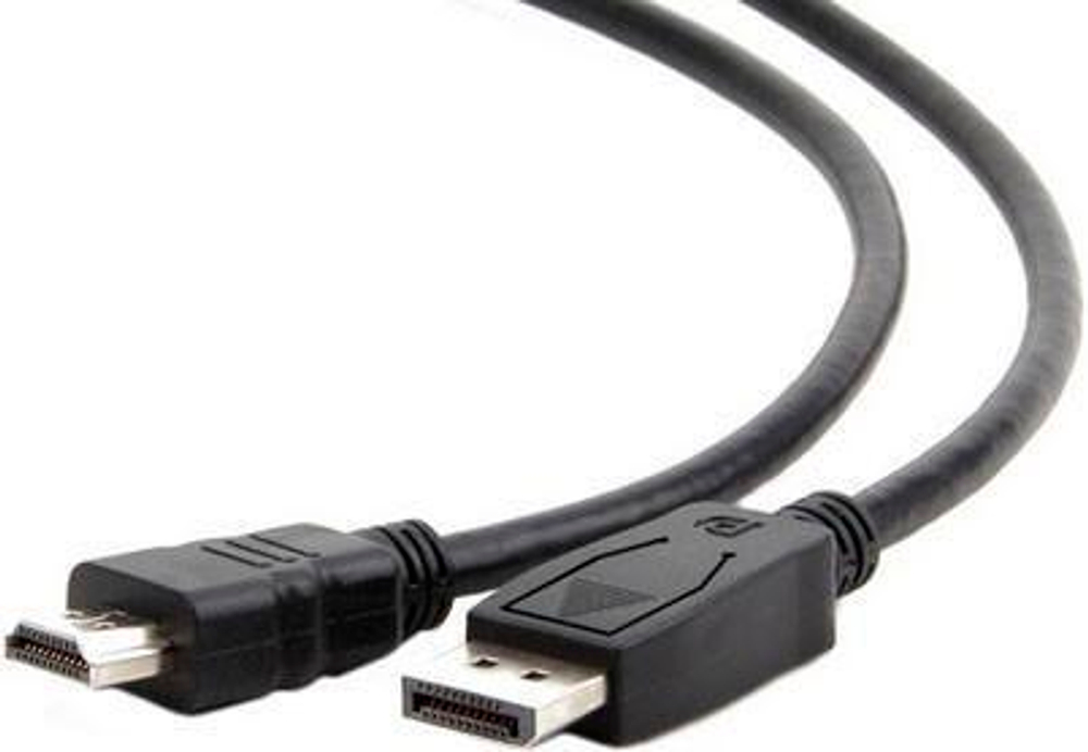 Cablexpert CC-DP-HDMI-6 DisplayPort-&gt;HDMI 1,8м, 20M/19M, черный, экран, пакет Кабель