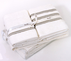 Полотенце 50x100 Devilla Brest Три полоски белое