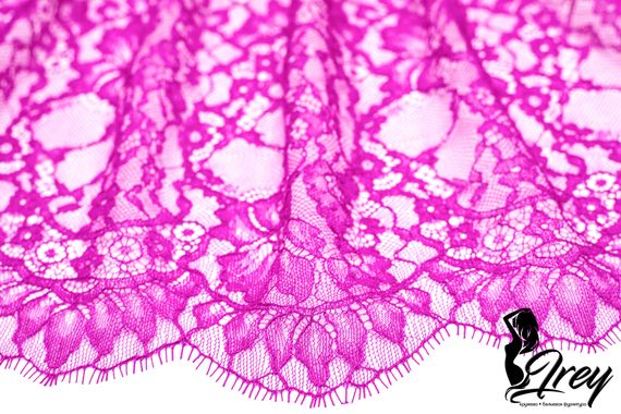01-47 Кружево шантильи 22 см, фуксия