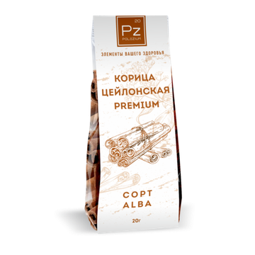 Корица цейлонская Premium ALBA, Polezium, Шри-Ланка, 20г