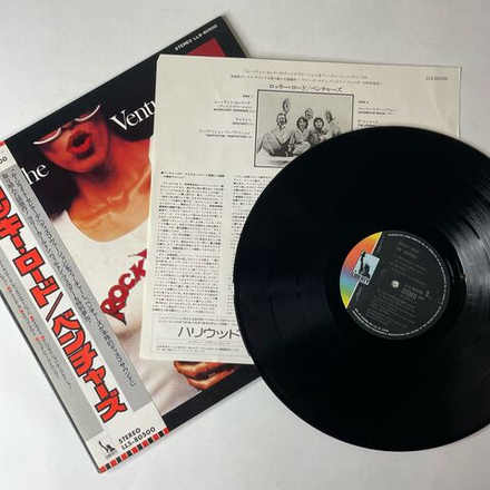 Винтажная виниловая пластинка LP The New Ventures Rocky RoadОбложка альбома Rocky Road от The Ventures (Япония 1976) (Оби) The Stroke