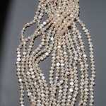 Жемчуг культивированный с поперечным отверстием, айвори, 5,5-6мм, фриформ