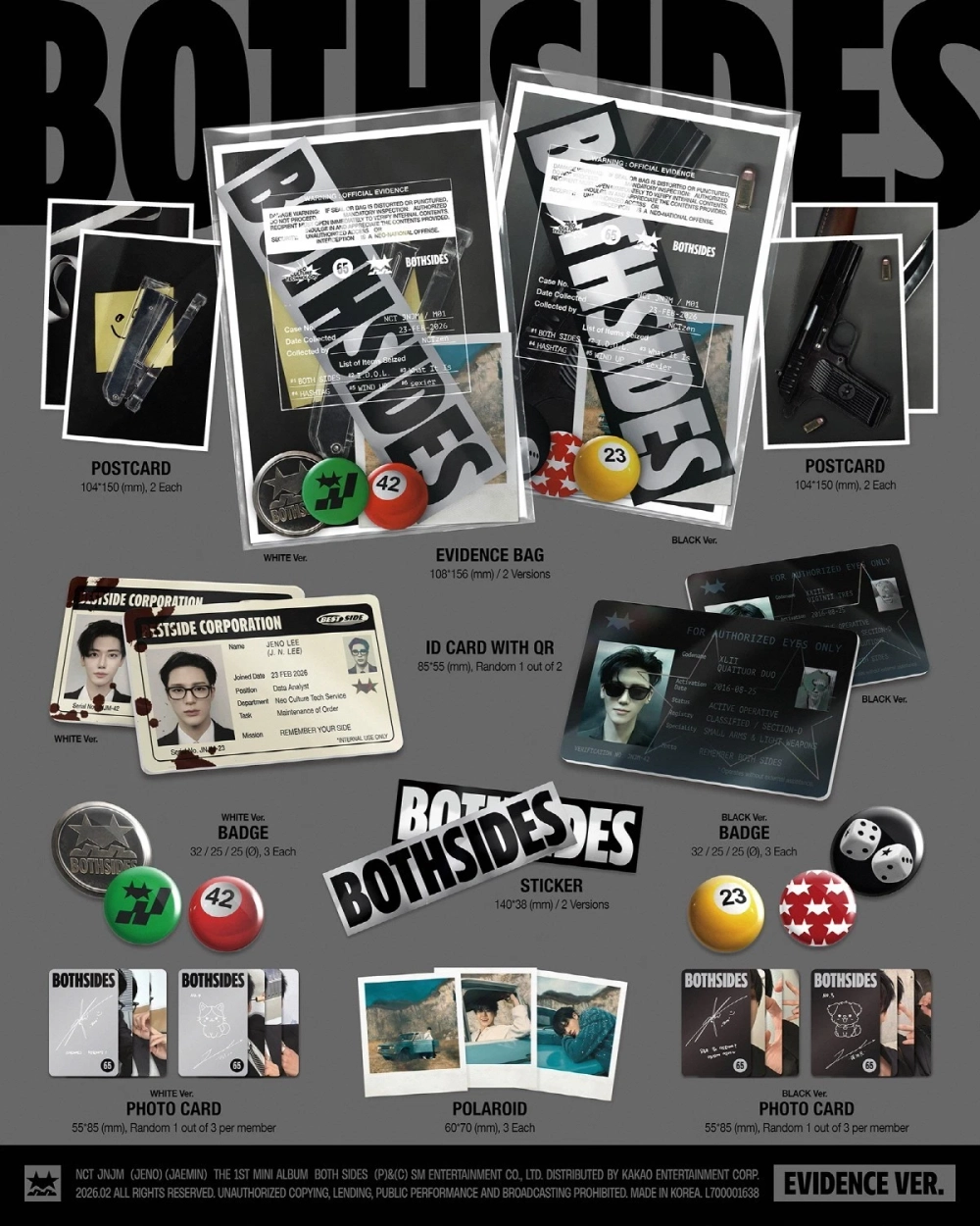 Альбом NCT JNJM - Both Sides [EVIDENCE ver.]
