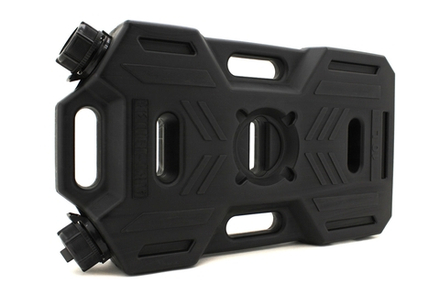 Канистра экспедиционная PRO 10 литров две горловины и заправочный носик (черная)