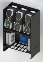 Корпус для майнинга с разделением потоков под 8 больших видеокарт