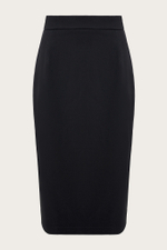 Черная юбка-миди прямого силуэта "Бьянка"