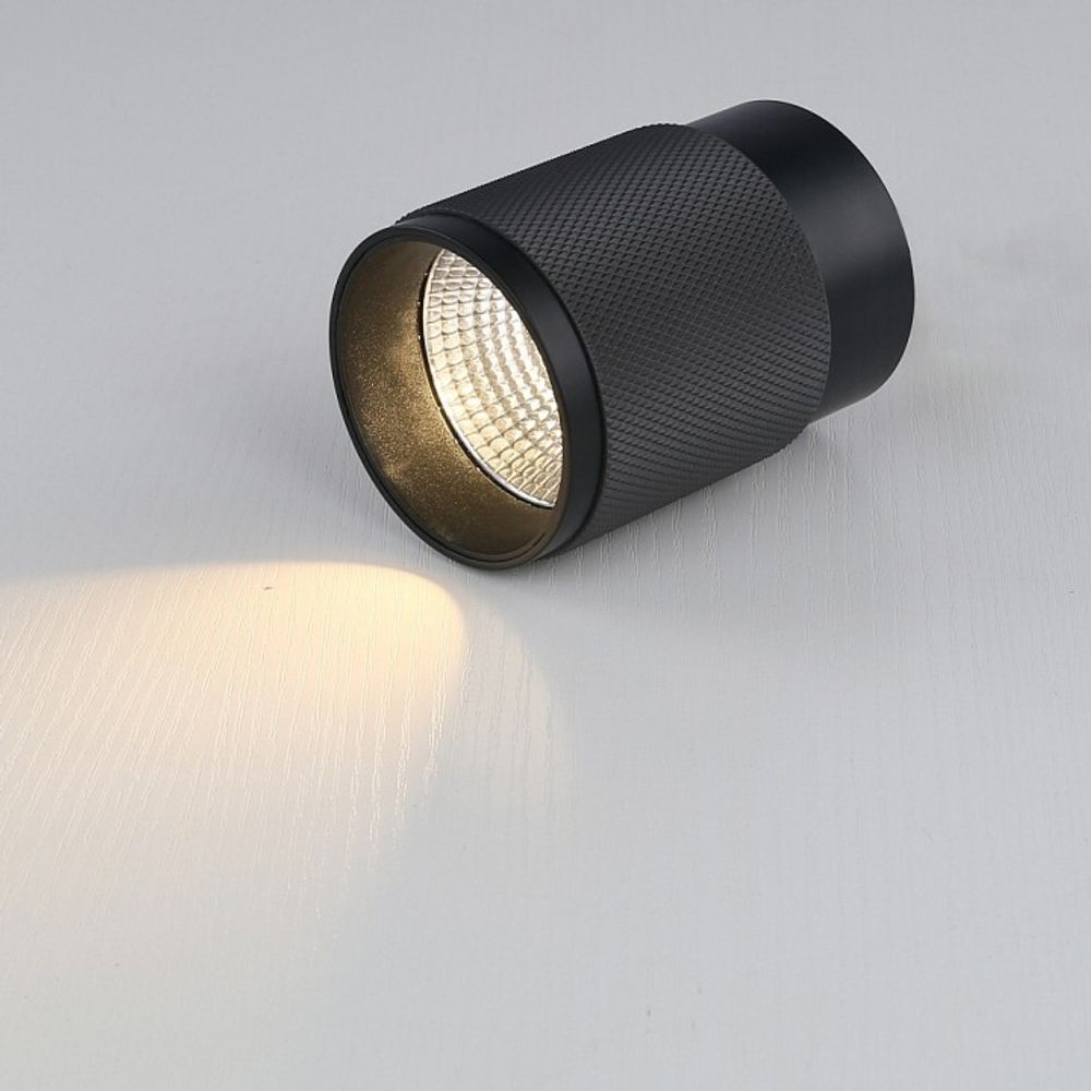 Накладной светильник iLedex Delta 1955-10W-3000K-36 BK+GRP