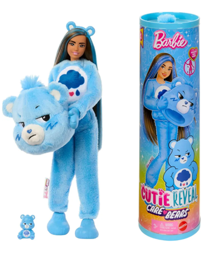 Кукла Барби Кьюти Ревил Care Bears | Barbie Cutie Reveal Care Bears JCN96 | кукла-сюрприз Mattel | 3+