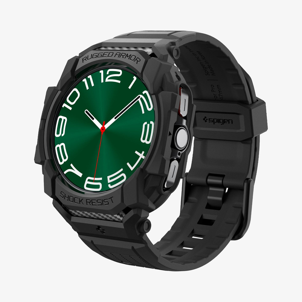Ремешок+чехол Spigen RUGGED ARMOR ”PRO” SAMSUNG GALAXY WATCH ULTRA (47 MM) MATTE BLACK