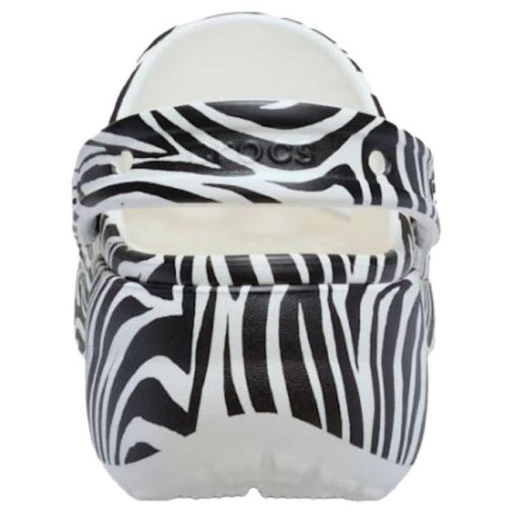 Crocs Classic Platform Animal Clog 'Black White'