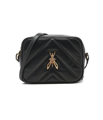 кожаная сумка-мессенджер Patrizia Pepe - черный(CB0023 L004)