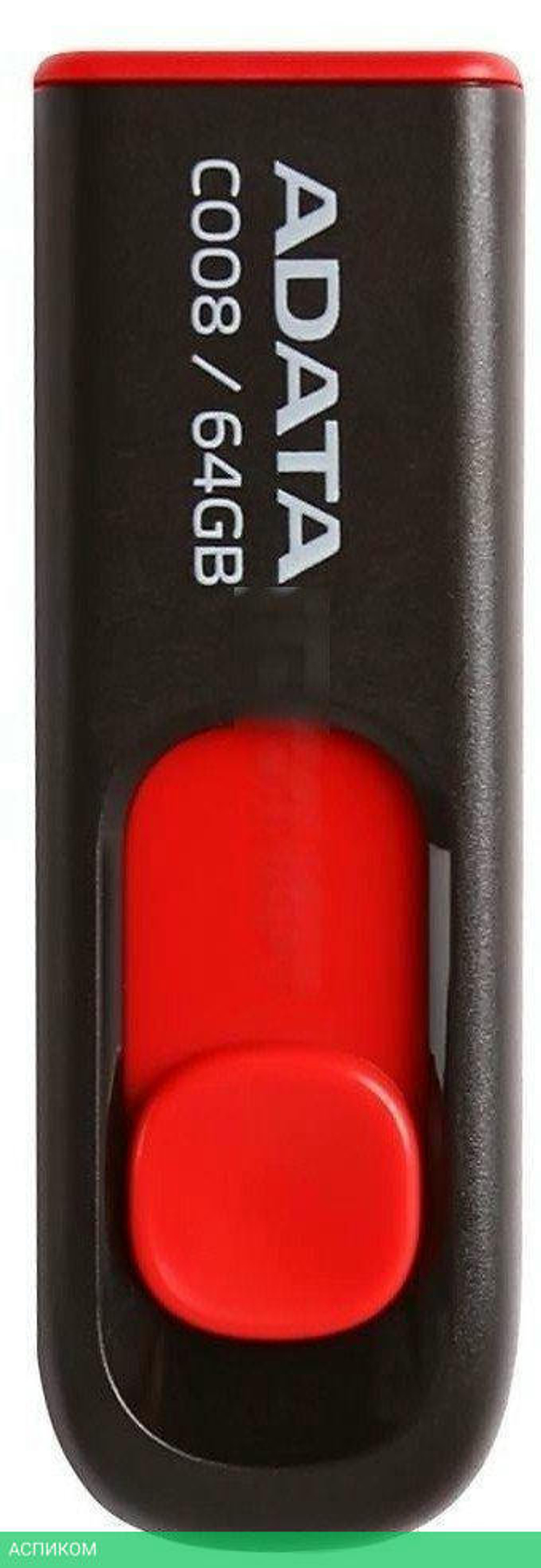 USB Flash-накопитель A-Data AC008-64G-RKD 64 Гб Black/Red