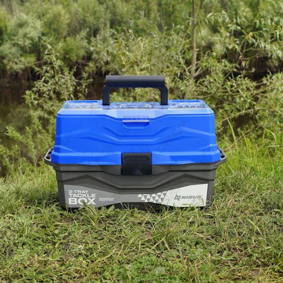 Ящик для снастей NISUS Tackle Box трехполочный синий (N-TB-3-B)