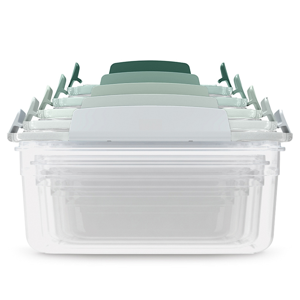 Набор контейнеров nest lock, зеленый, 5 шт.