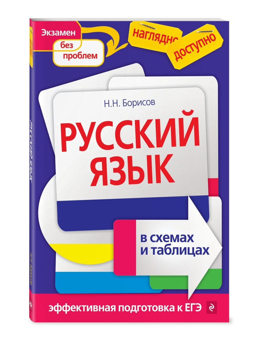 Борисов Н.Н.  Русский язык в схемах и таблицах  Наглядно и доступно (обложка)  ЭКСМО