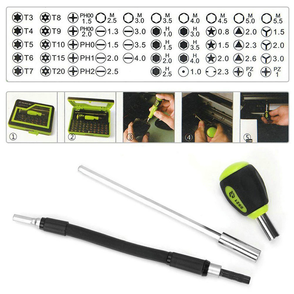 Набор отверток для точных работ HUIJIAQI No.8921 (53в1)