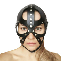 Кожаная маска-шлем Лектор Sitabella BDSM Accessories 6054-1