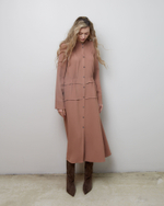 Платье из вискозы Стелла Маккартни карамель