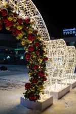 Светодиодная конструкция с аркой - новогодние Цифры